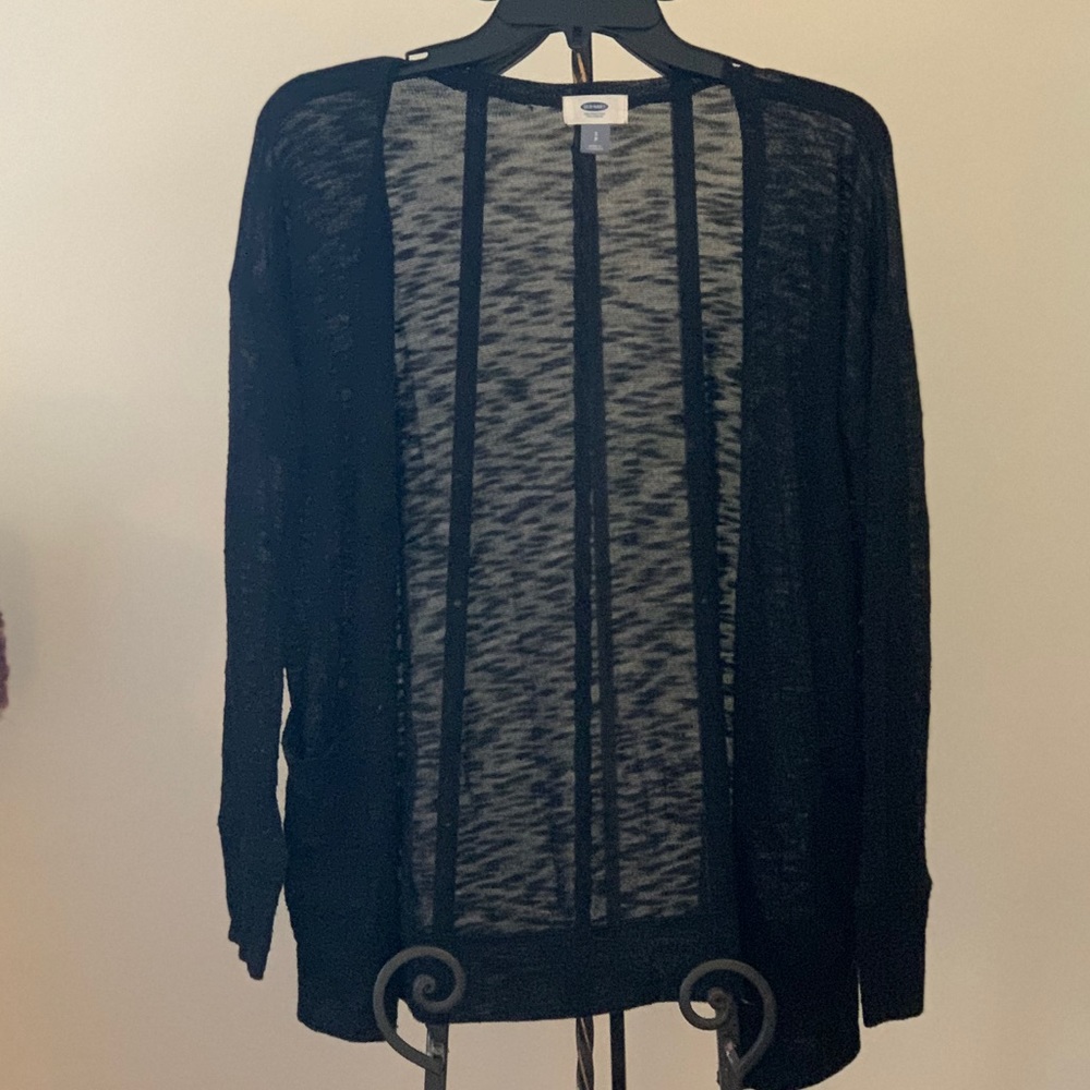 Black Mesh Sweater